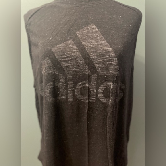Adidas Black Sleeveless Muscle Tee - Picture 5 of 5